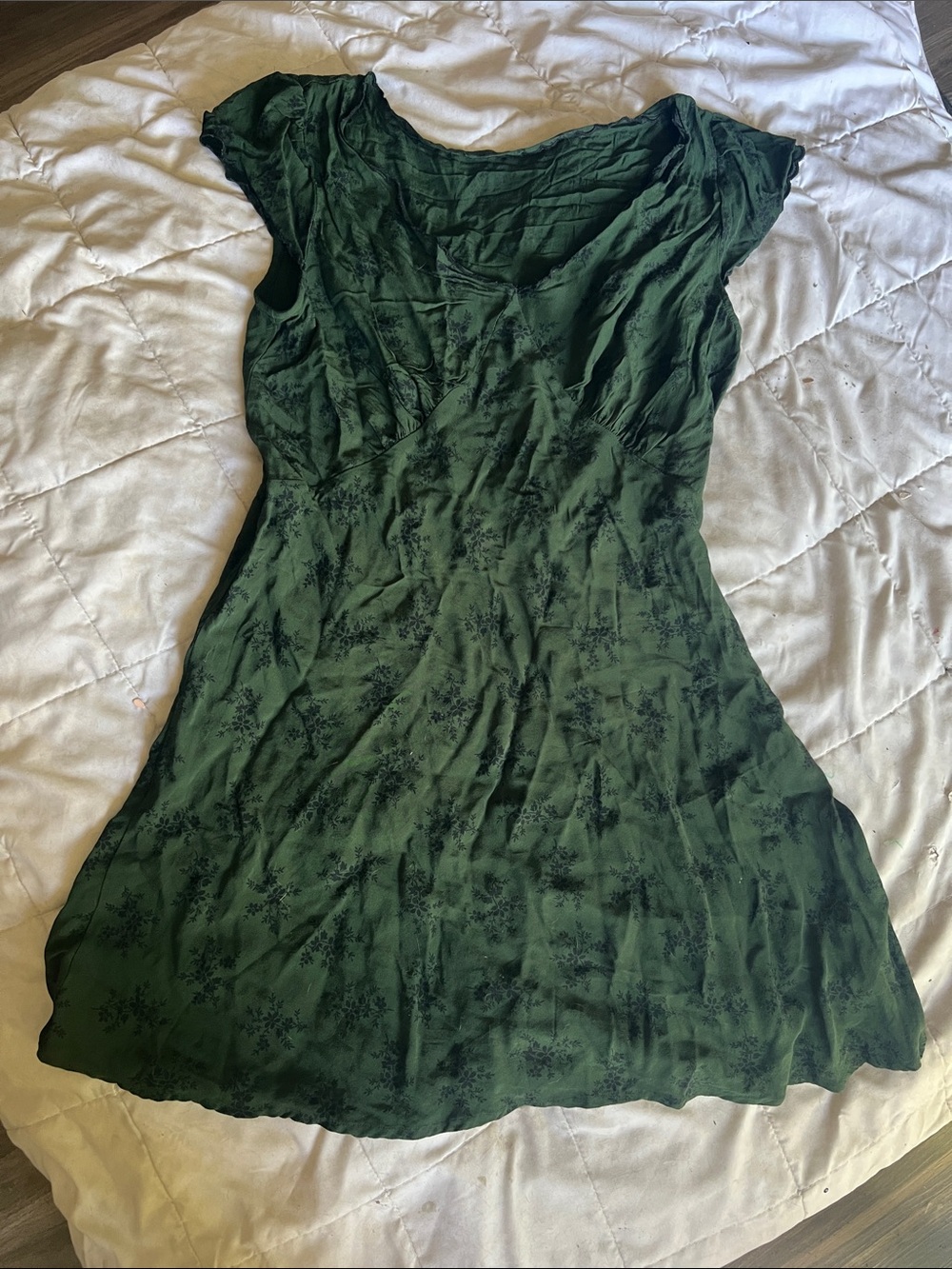 GREEN FLORAL DRESS